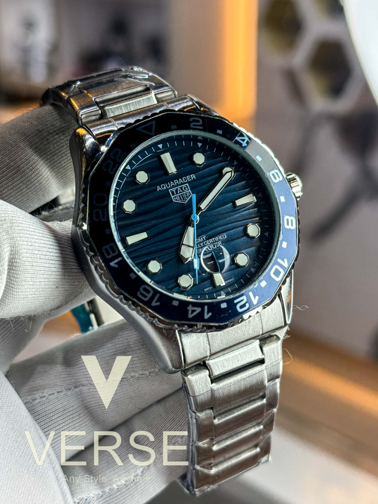 TAG Heuer Aquaracer Professional - Superdiver | Sweep Blue Dial Blue - Black Bezel - VERSE - 