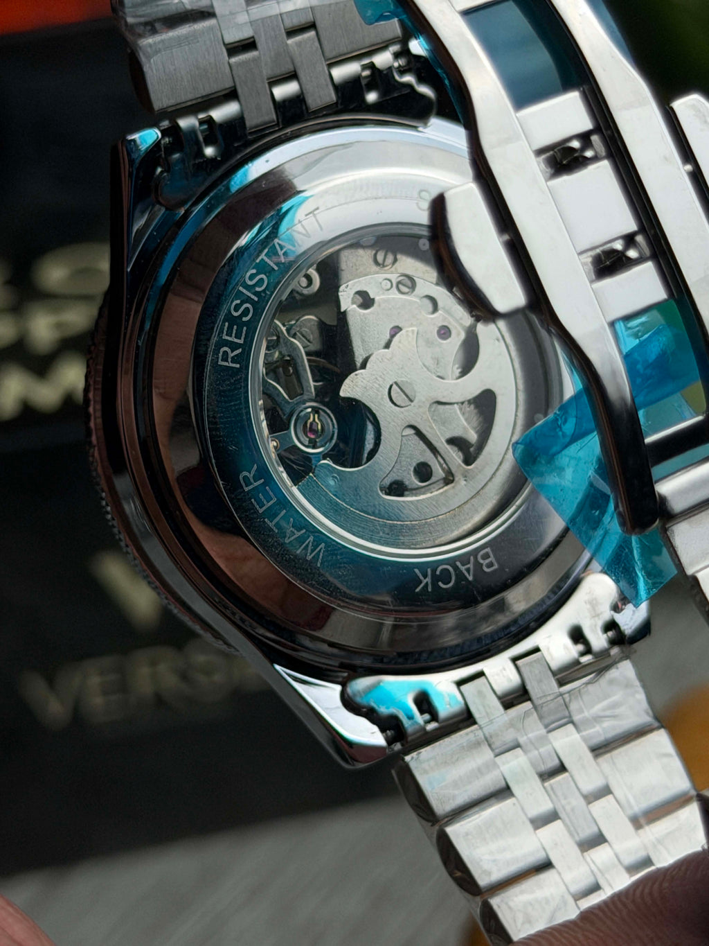 Maserati Sfida Skeleton Automatic | Royal Navy Blue Dial (Two-Tone) - ( Semi Triple A )