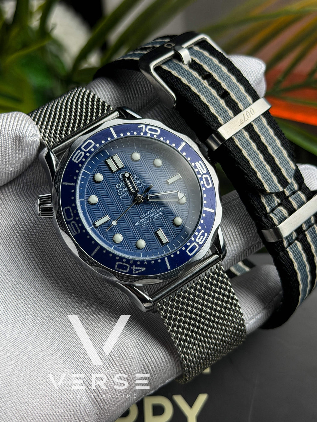 Omega Seamaster Diver 300M 007 Edition | “60TH' Ocean Blue” - ( Double A )