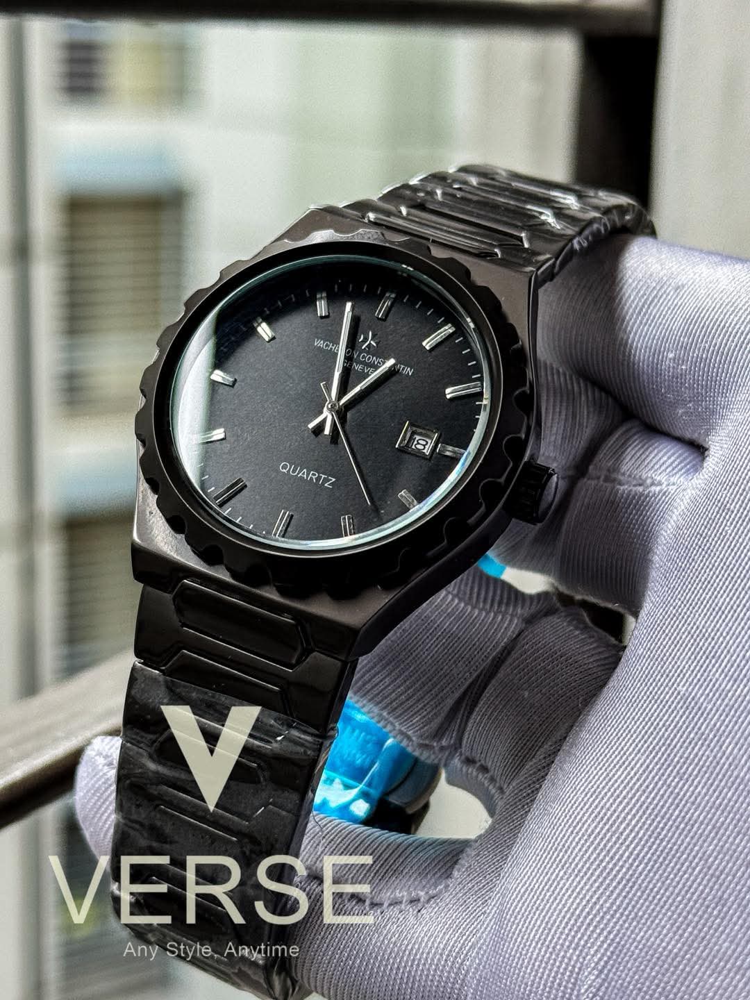 Vacheron Constantine Quartz Black Chain Black Dial AA - VERSE - 