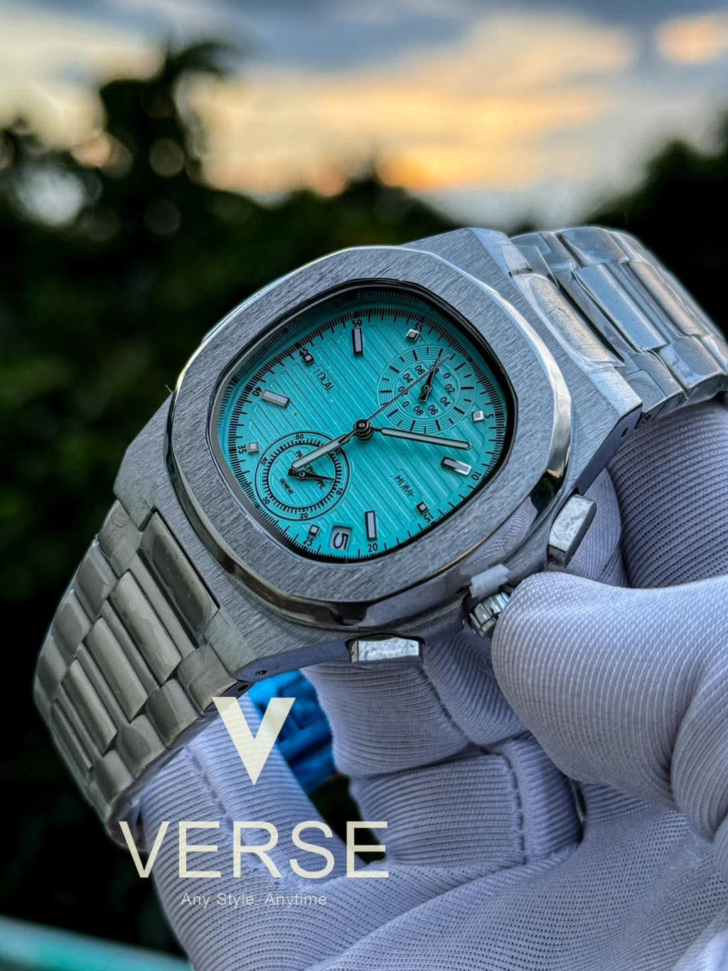 Patek Philippe Nautilus Chronograph Tiffany Dial AA - VERSE - 