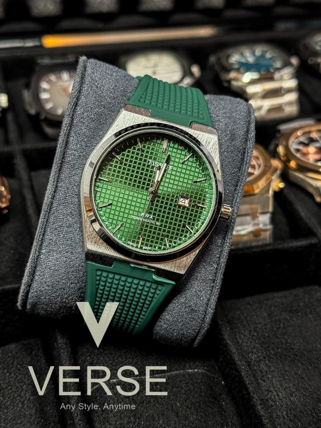 Tissot PRX Powermatic 80 Green Waffle Dial AA - VERSE - 