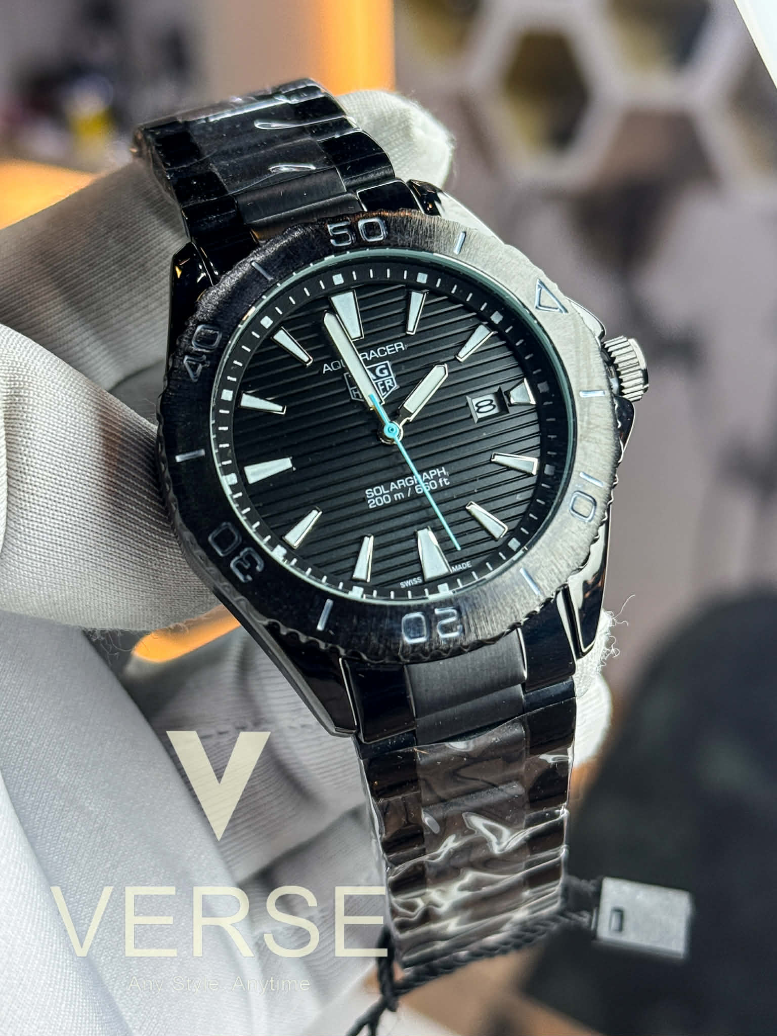 TAG Heuer Aquaracer Professional - Solargraph | Sweep Triple Black - VERSE - 