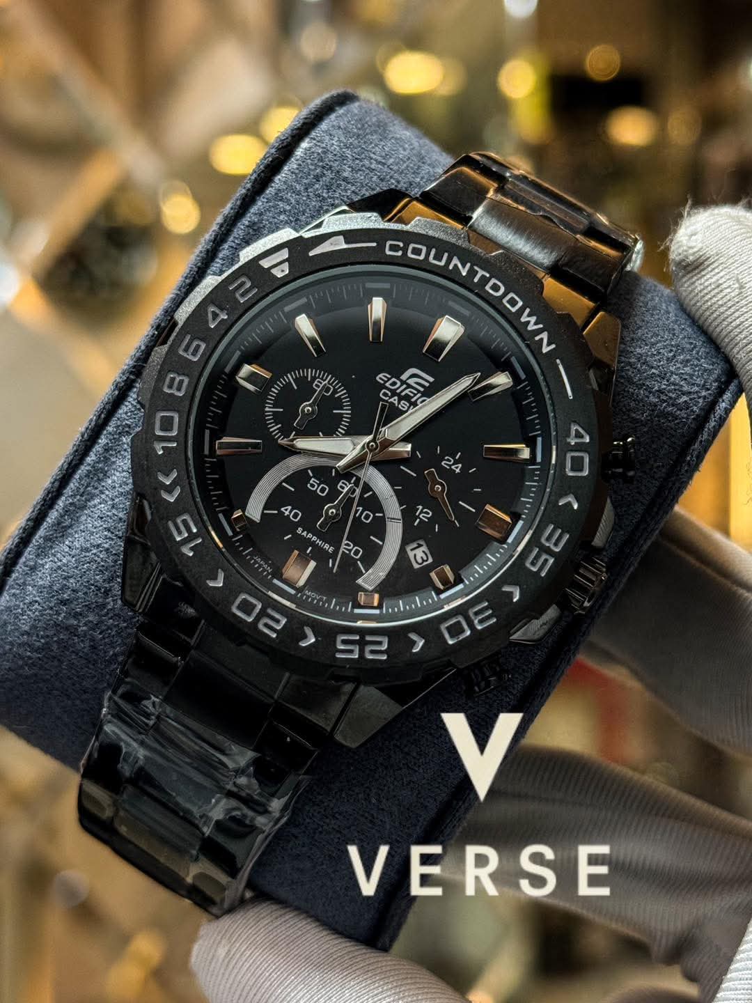 Casio Edifice 566DB Black Chain Black Bezel - Dial AA - VERSE - 