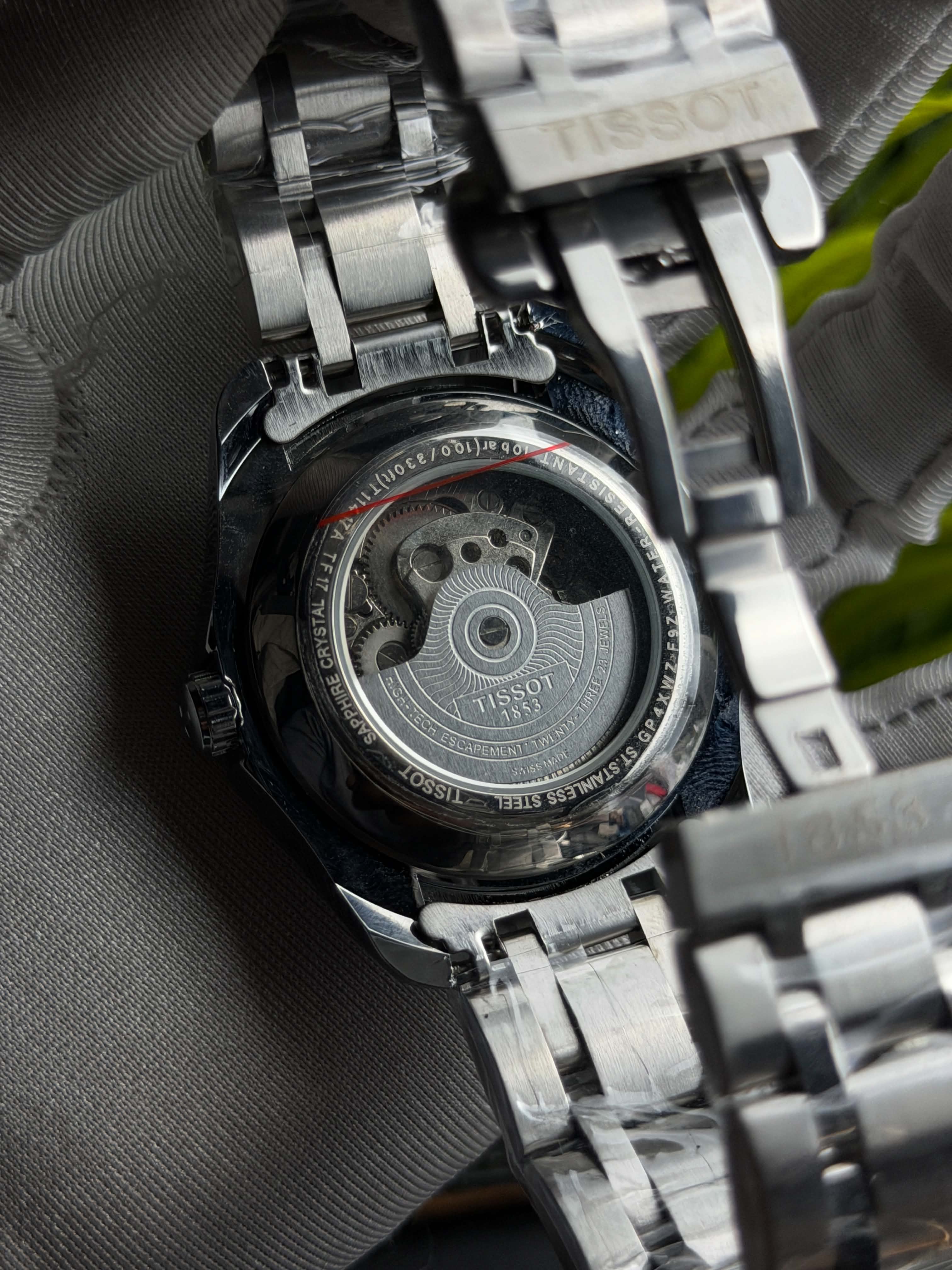 Tissot 1853 "Moonphase Open Heart" Automatic | Black Dial - ( Semi Triple A )