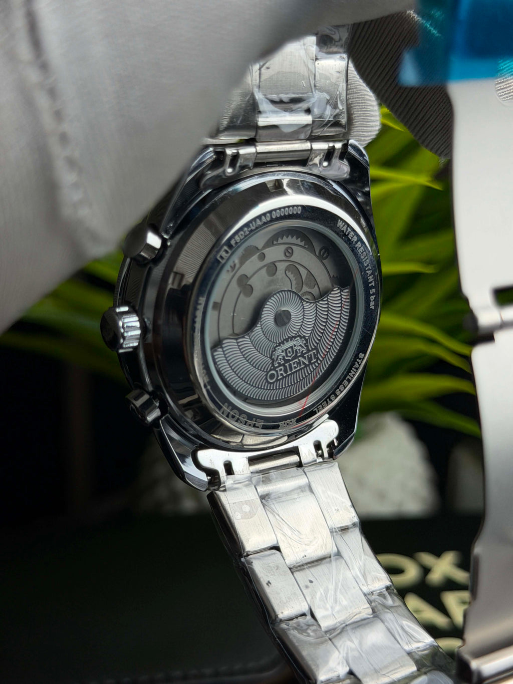 Orient Neo 70s Horizon Chronograph | Prussian Blue Dial Silver Bracelet - ( Double A )