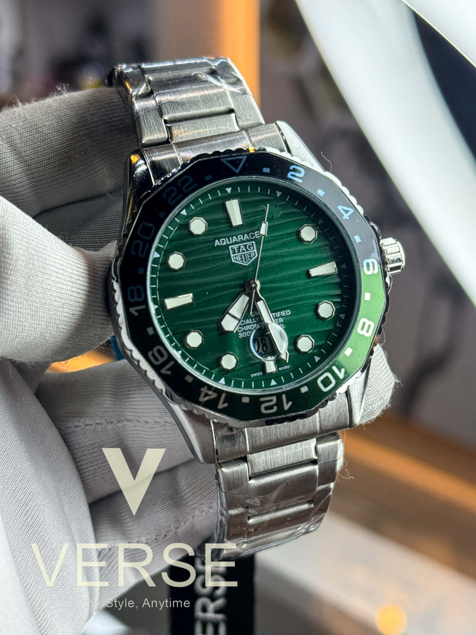 TAG Heuer Aquaracer Professional - Superdiver | Sweep Green Dial Green - Black Bezel - VERSE - 