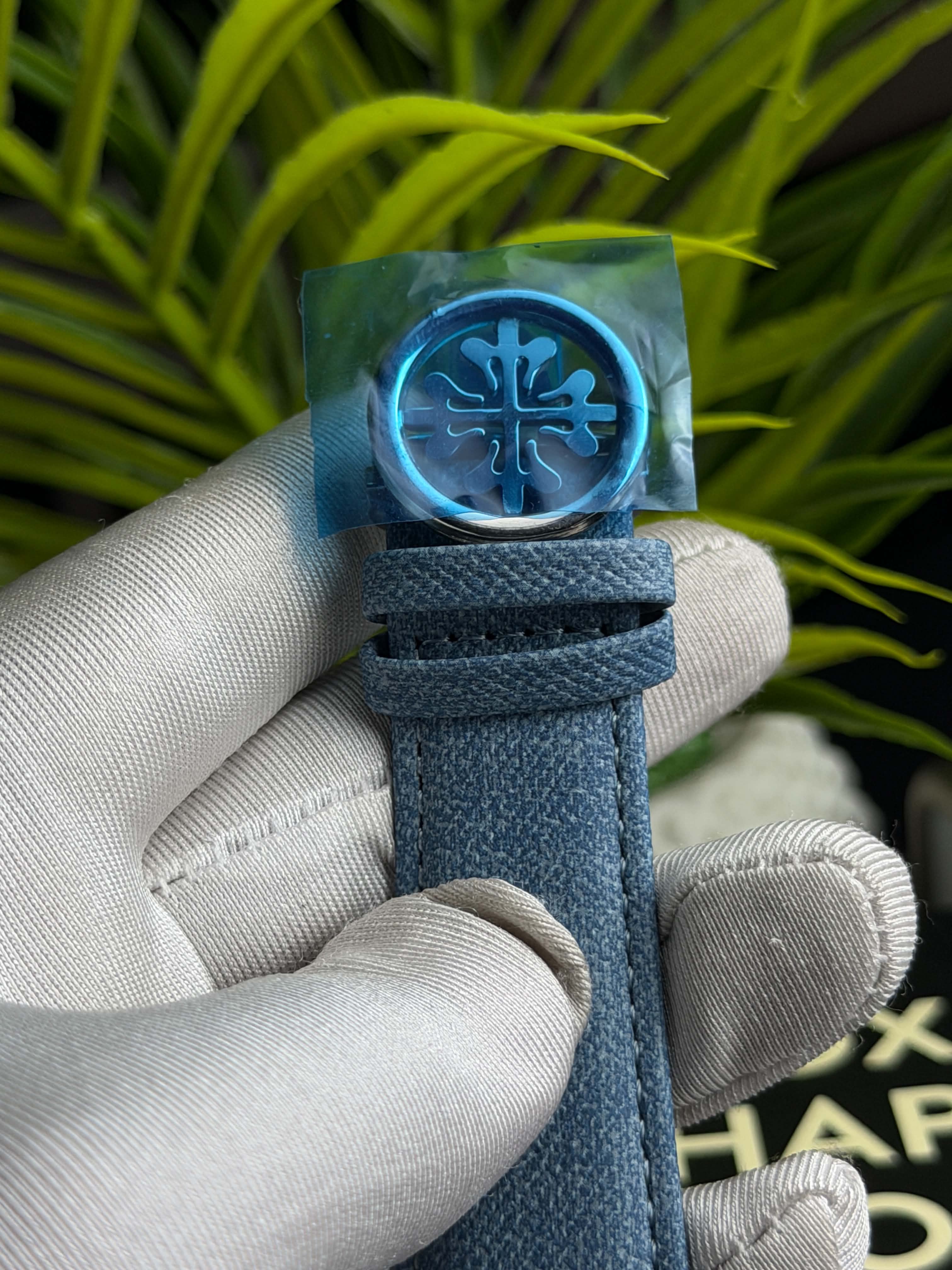 Patek Philippe Nautilus Flyback Quartz | Tiffany Dial Tiffany Denim Strap - ( Double A )