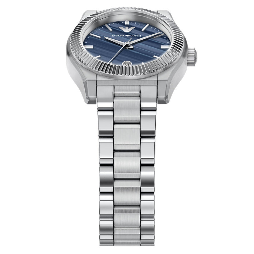 Emporio Armani Federica Blue Malachite Dial Stainless Steel Women's Watch | Emporio Armani AR11760