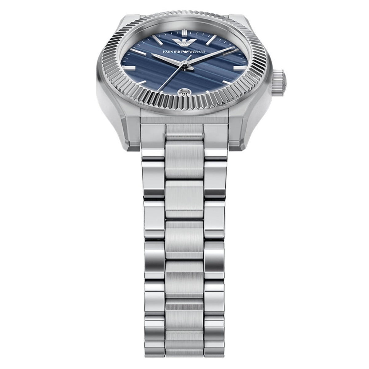 Emporio Armani Federica Blue Malachite Dial Stainless Steel Women's Watch | Emporio Armani AR11760