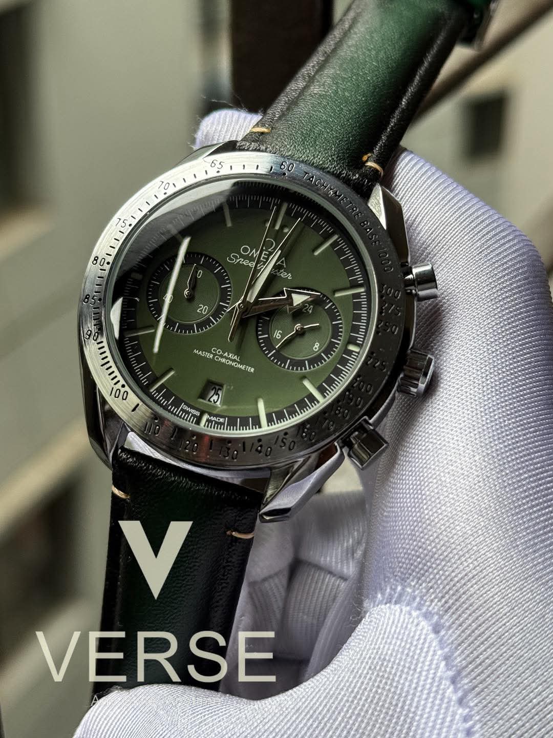 Omega Speedmaster ’57 | Green Dial Green Strap - AA - VERSE - 