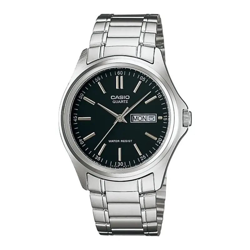 Casio MTP - 1239D - 1ADF Black Dial Men's Stainless Steel Watch | Casio MTP - 1239D - 1ADF - VERSE - 