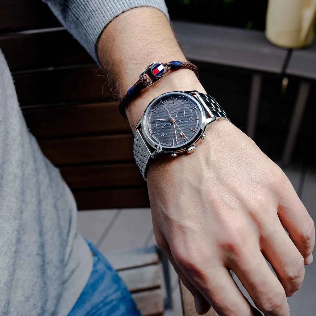 Tommy Hilfiger Easton Multifunction Grey Dial Stainless Steel Men's Watch | Tommy Hilfiger 1710431