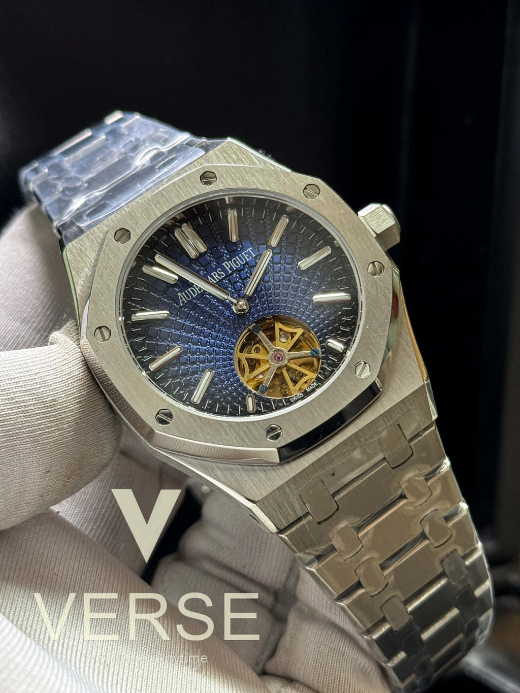 Audemars Piguet Royal Oak Selfwinding Flying Tourbillon 41mm – Smoked Blue Dial MASTER - VERSE - 