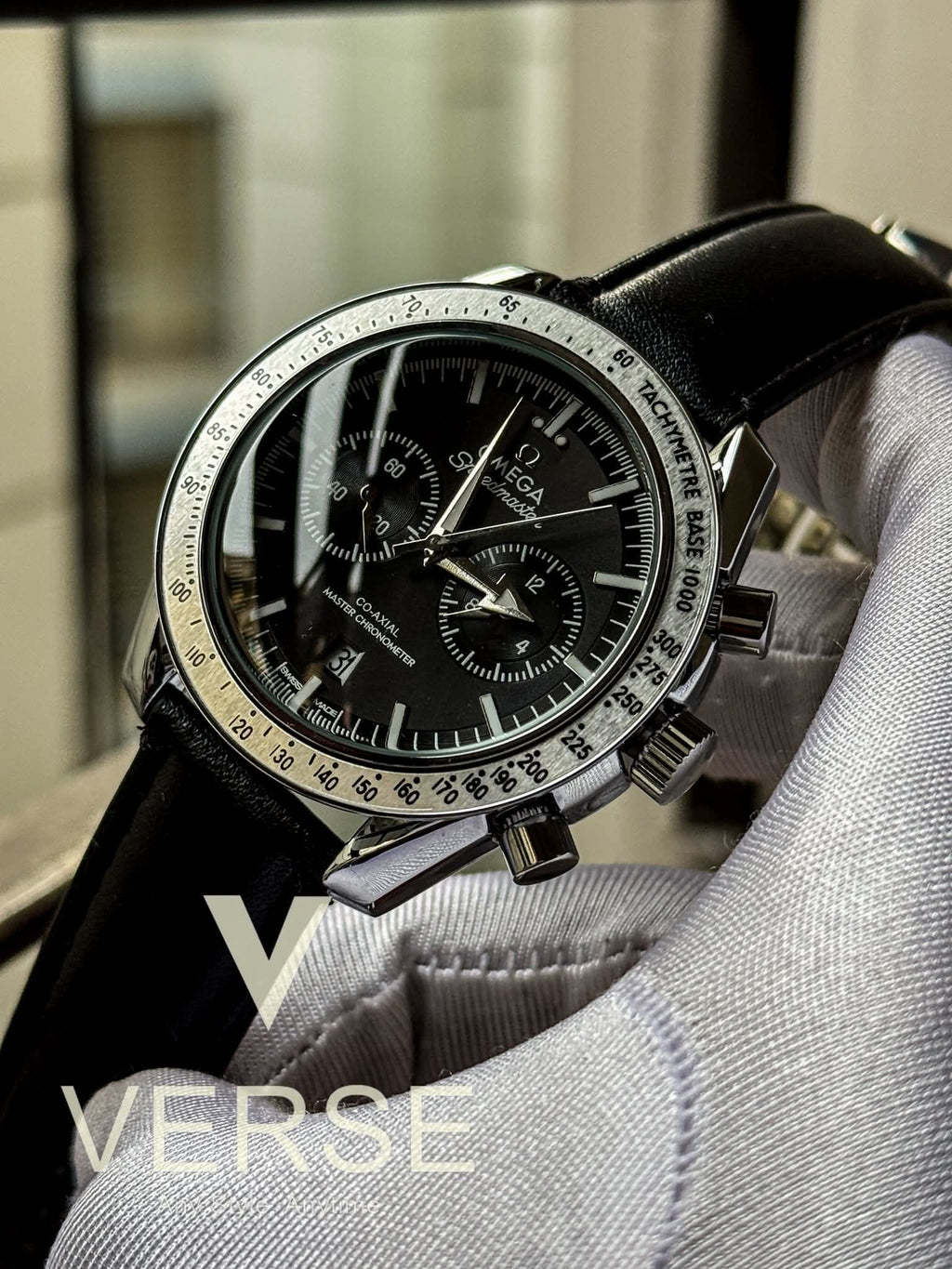 Omega Speedmaster 57 Black Belt Black Dial AA - VERSE - 
