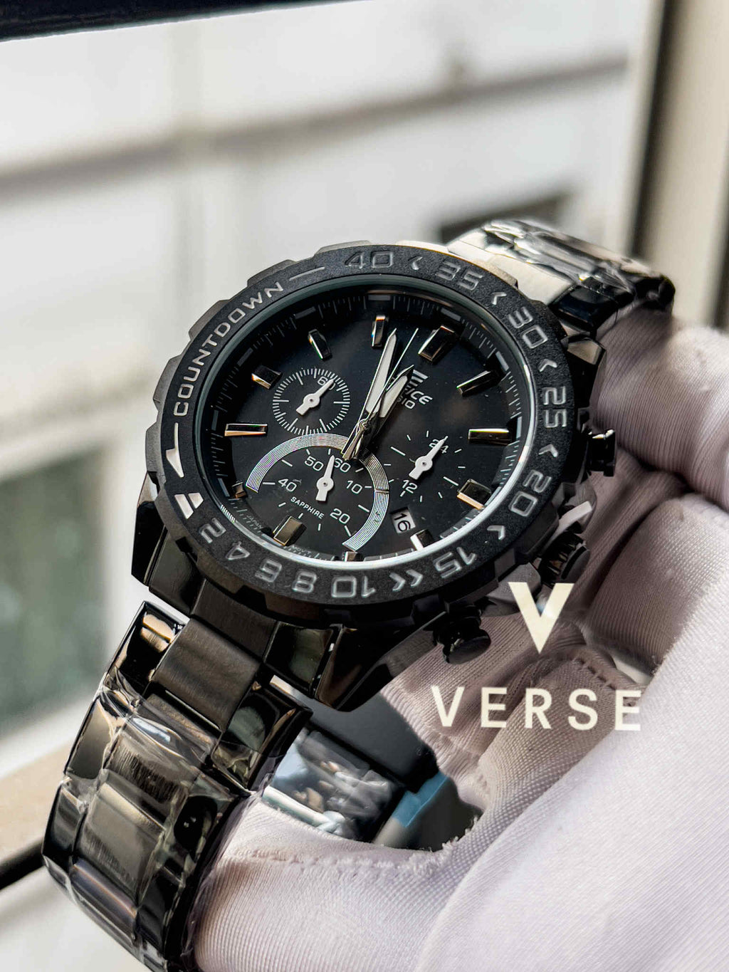 Casio Edifice 566DB Black Chain Black Bezel - Dial AA - VERSE - 