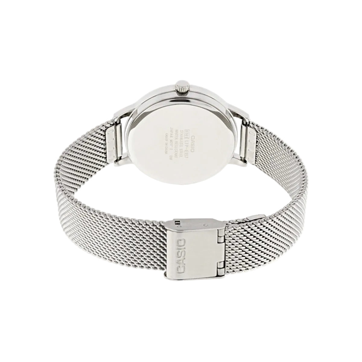 Casio LTP-E157M-7ADF Silver Dial Stainless Steel Mesh Women's Watch | Casio LTP-E157M-7ADF