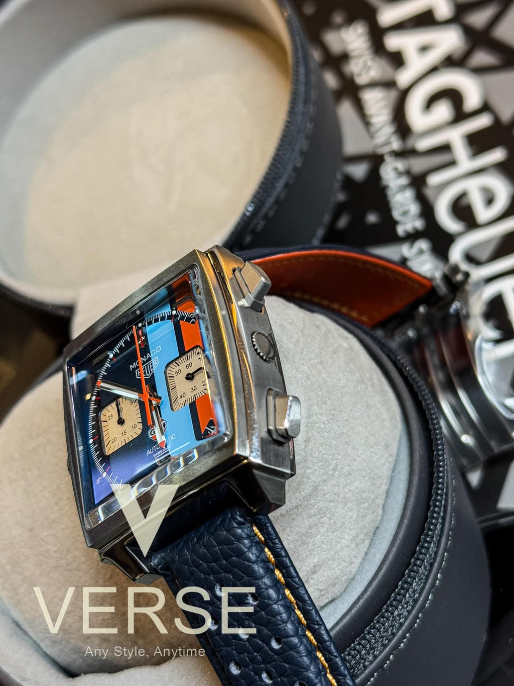TAG Heuer Chronograph Monaco Gulf 2018 Special Edition - "Steve McQueen" Euro - VERSE - 
