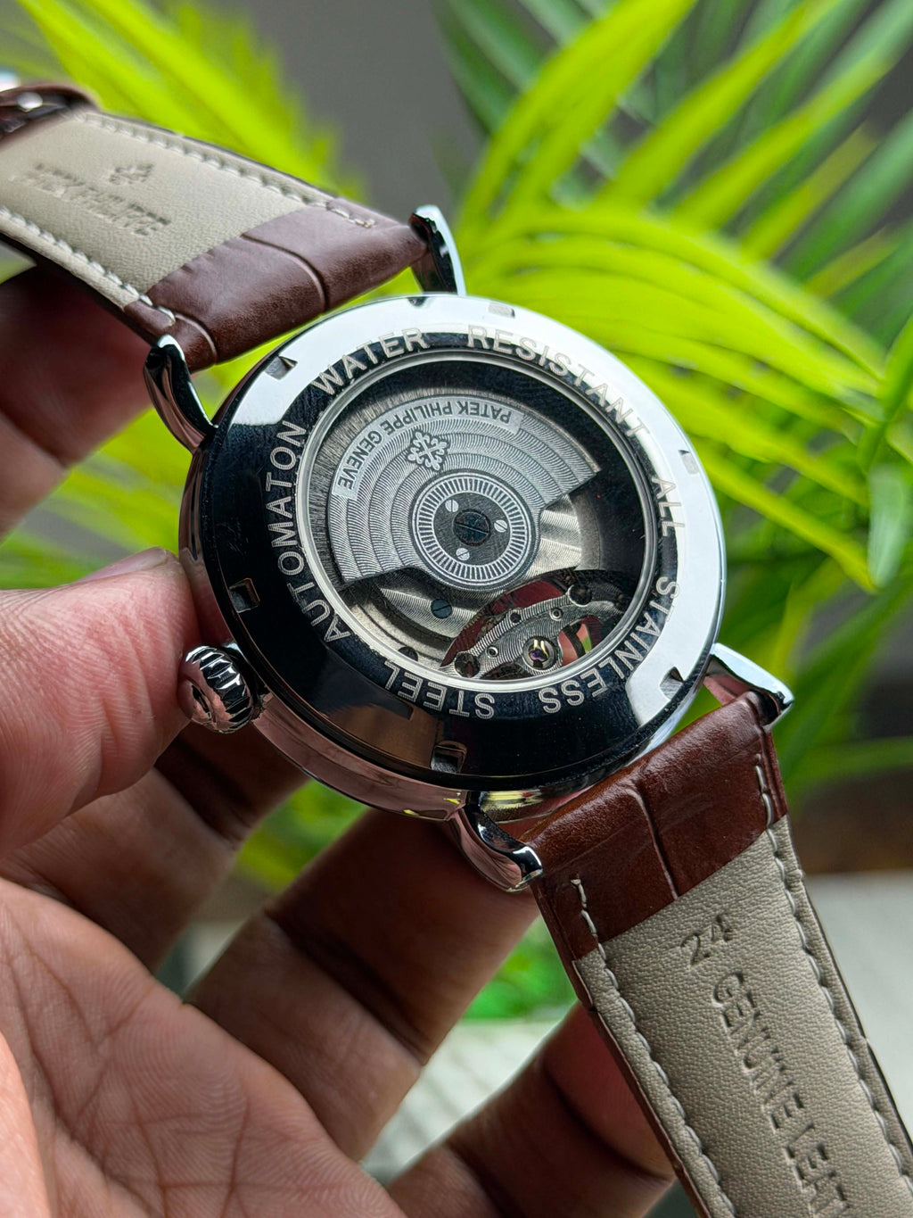 Patek Philippe Prestige Calatrava Tourbillon | Black Dial Black Leather - ( Semi Triple A )