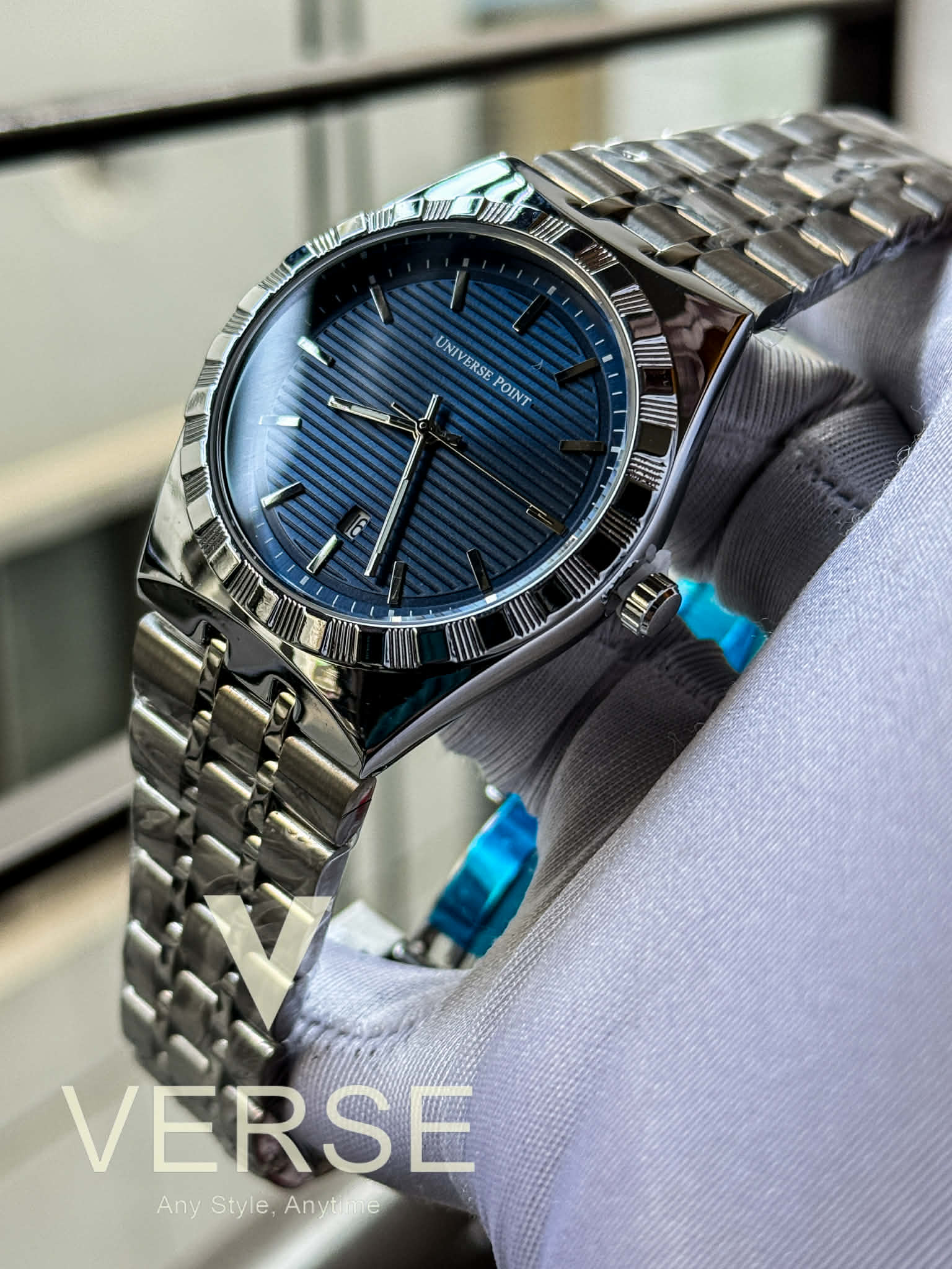 UNIVERSE POINT Overseas - Silver Chain Axis Blue Dial | UP1988 - 2609 - VERSE - 