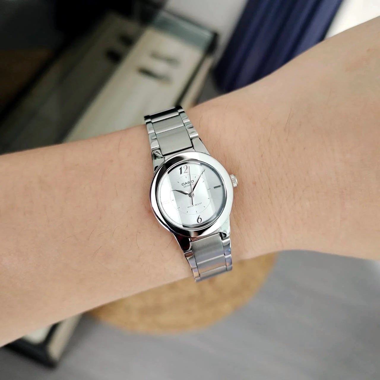 Casio LTP - 1230D - 7CDF White Dial Women's Stainless Steel Watch | Casio LTP - 1230D - 7CDF - VERSE - 