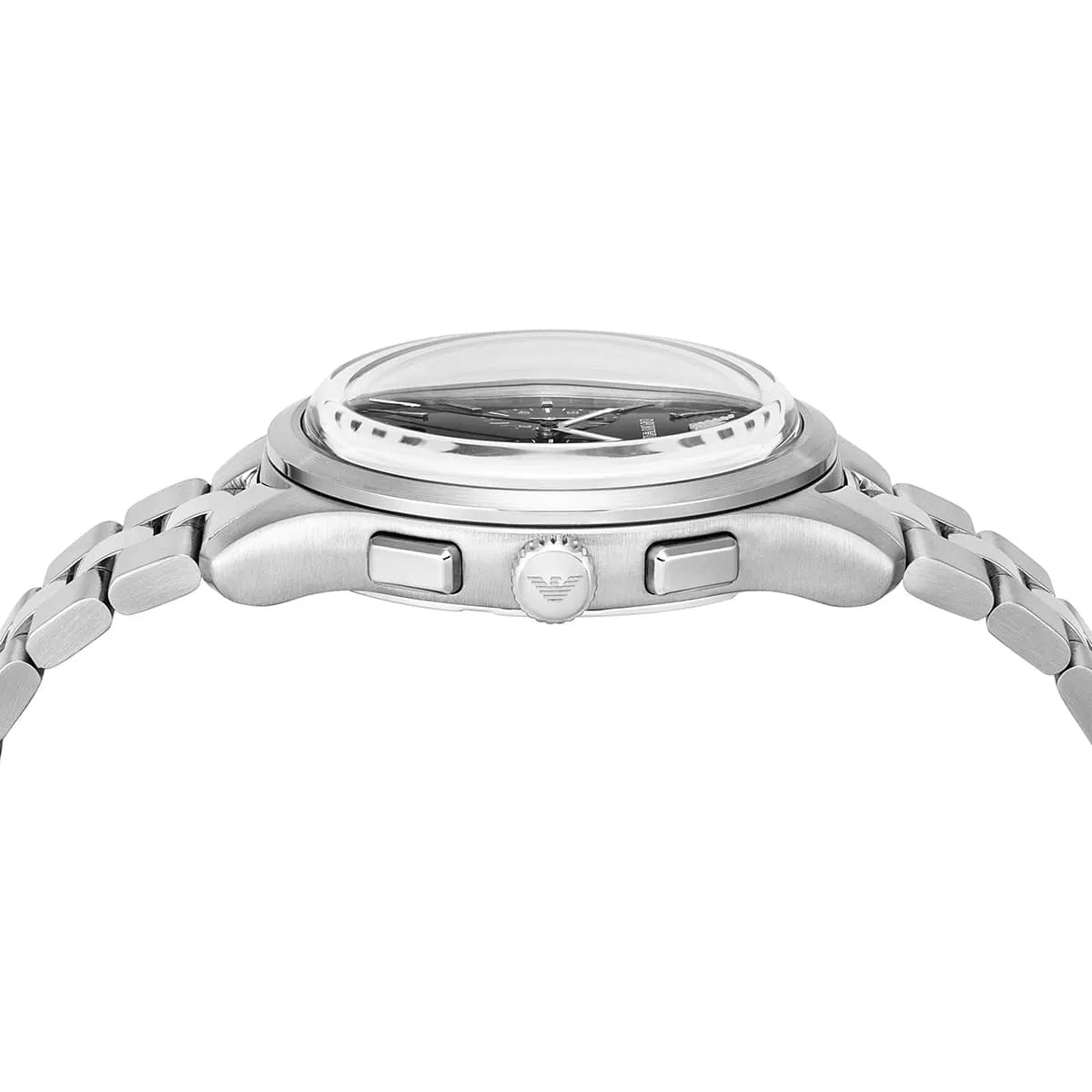 Emporio Armani Ruggero Chronograph Black Dial Stainless Steel Men's Watch | Emporio Armani AR11691