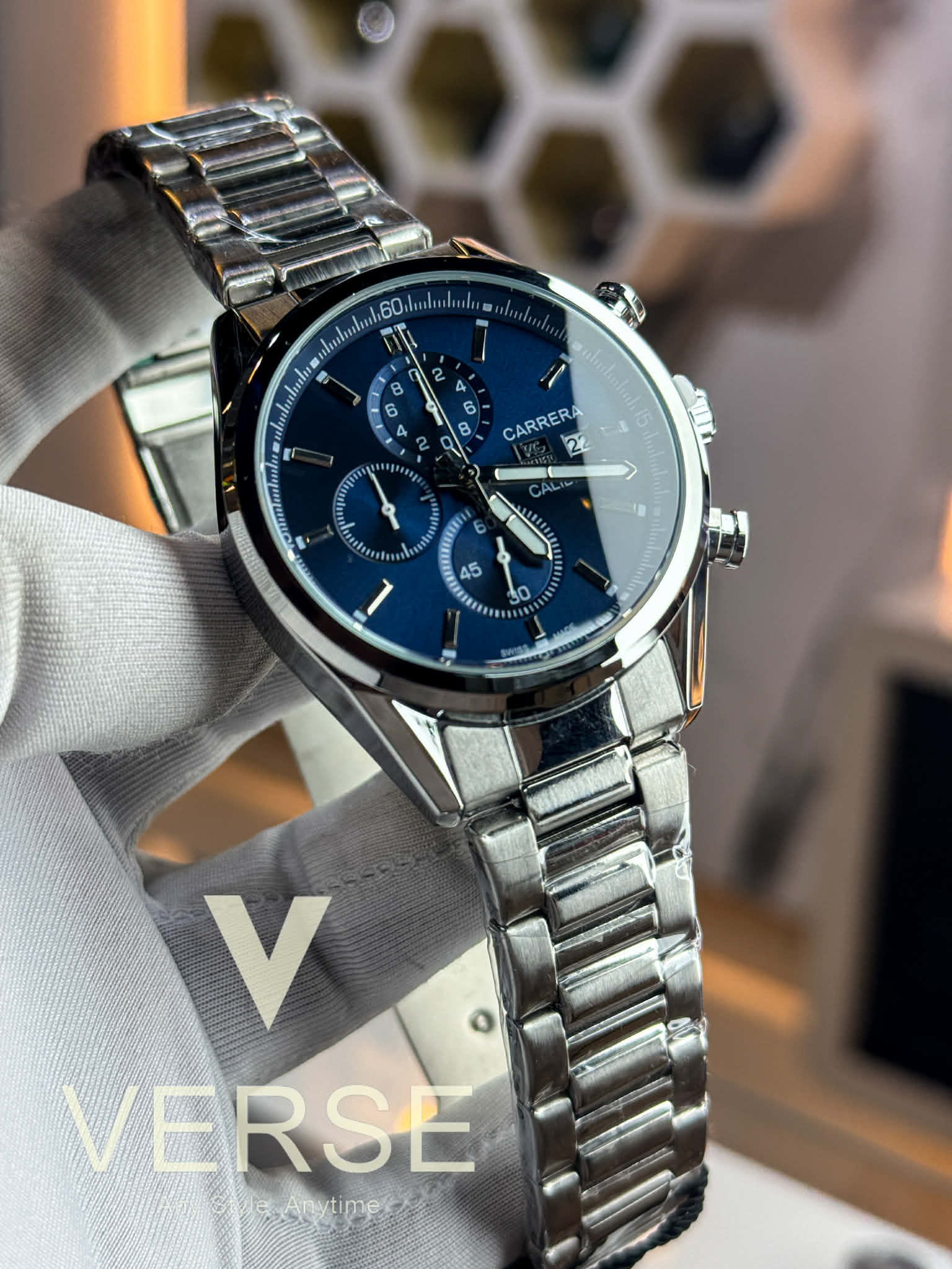 TAG Heuer Carrera Calibre 16 - Chronograph | Blue Dial - VERSE - 