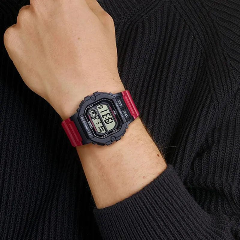 Casio WS - 1400H - 4AVDF Digital 100m Men's Red Resin Watch | Casio WS - 1400H - 4AVDF - VERSE - 