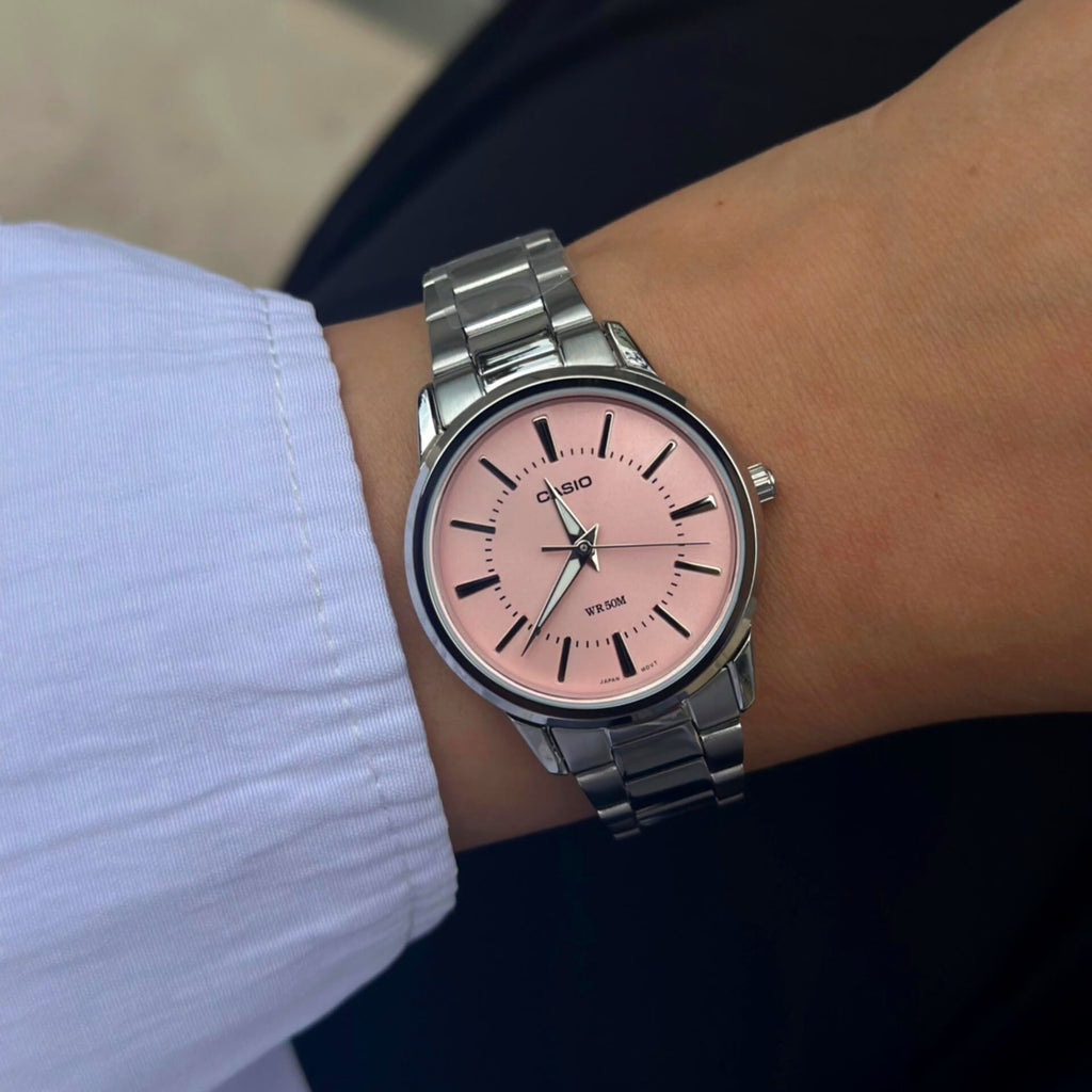 Casio LTP - 1303D - 4AVDF Pink Dial Women's Stainless Steel Watch | Casio LTP - 1303D - 4AVDF - VERSE - 