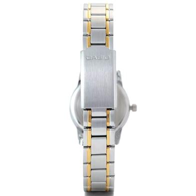 Casio LTP-V002SG-9AUDF Date Display Champagne Gold-Tone Dial Two-Tone Stainless Steel Women's Watch | Casio LTP-V002SG-9AUDF
