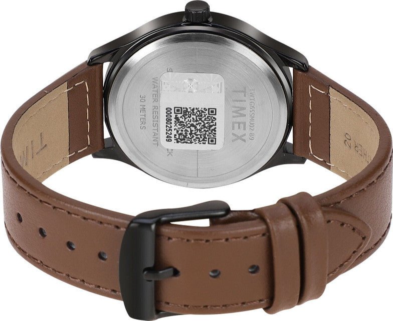 Timex TWTG65SM02 Men’s Analog Watch – Green Dial, Brown Leather Strap| Timex TWTG65SM02 - VERSE - 