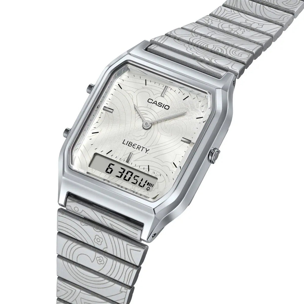Casio Vintage AQ - 230ELT - 7A Liberty Edition Men's Stainless Steel Watch | AQ - 230ELT - 7A - VERSE - 