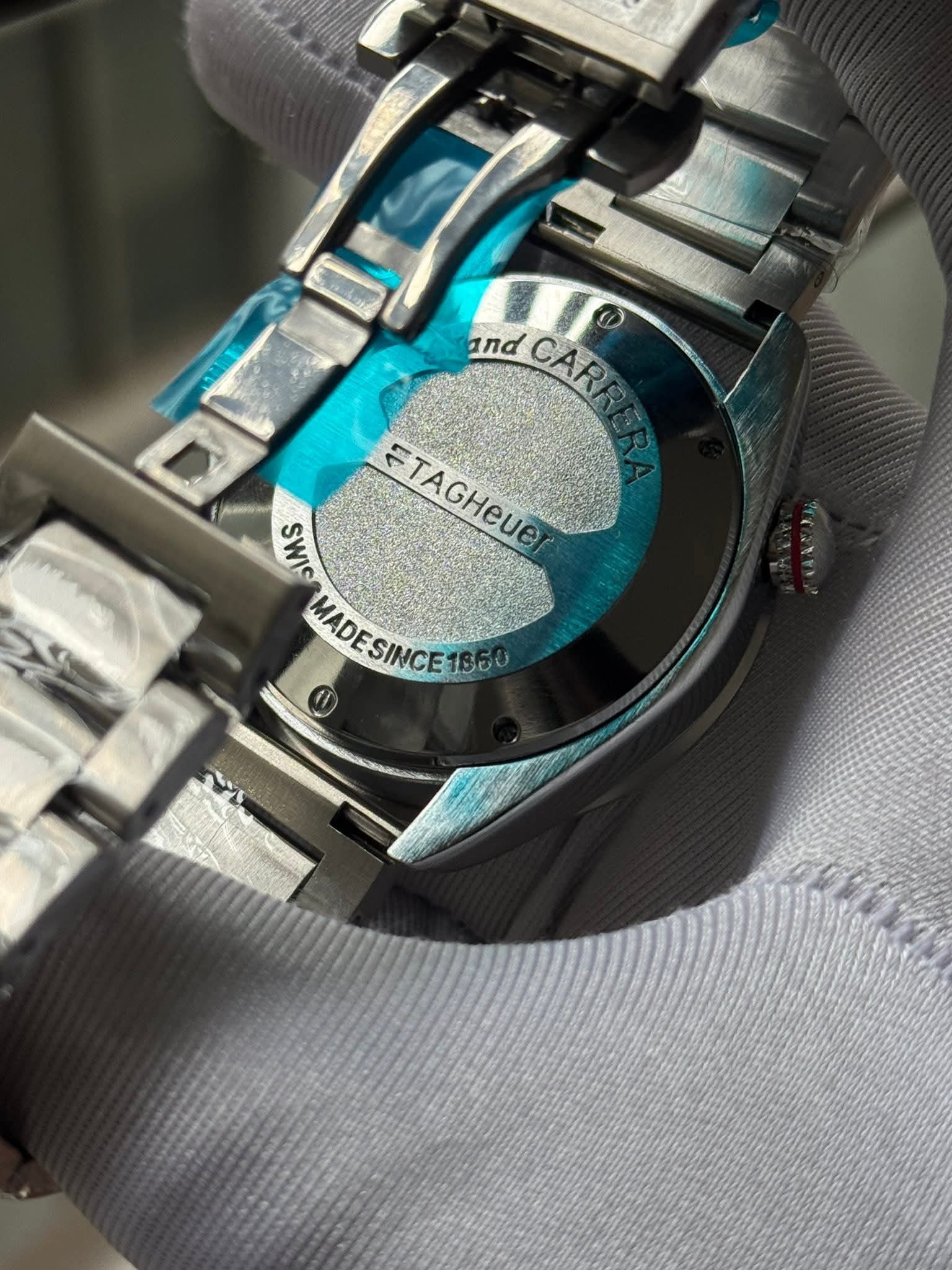 TAGHEUER Calibre 36 Silver Chain Black Dial AA - VERSE - 