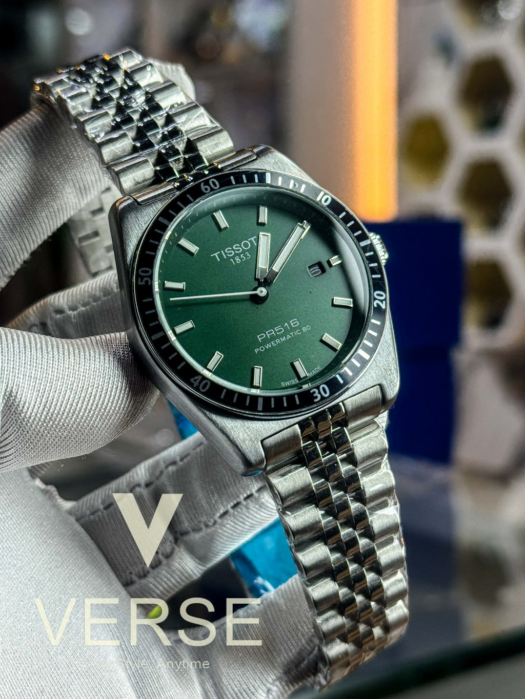 Tissot PR516 Powermatic 80 – Green Dial AA - VERSE - 