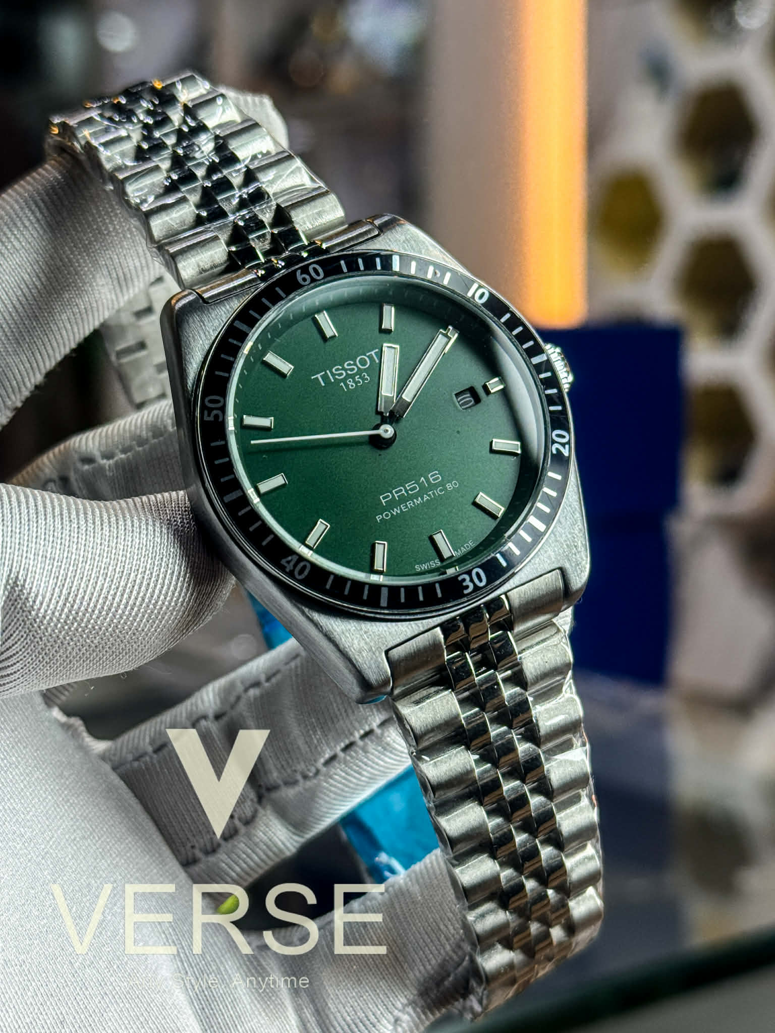 Tissot PR516 Powermatic 80 – Green Dial AA - VERSE - 