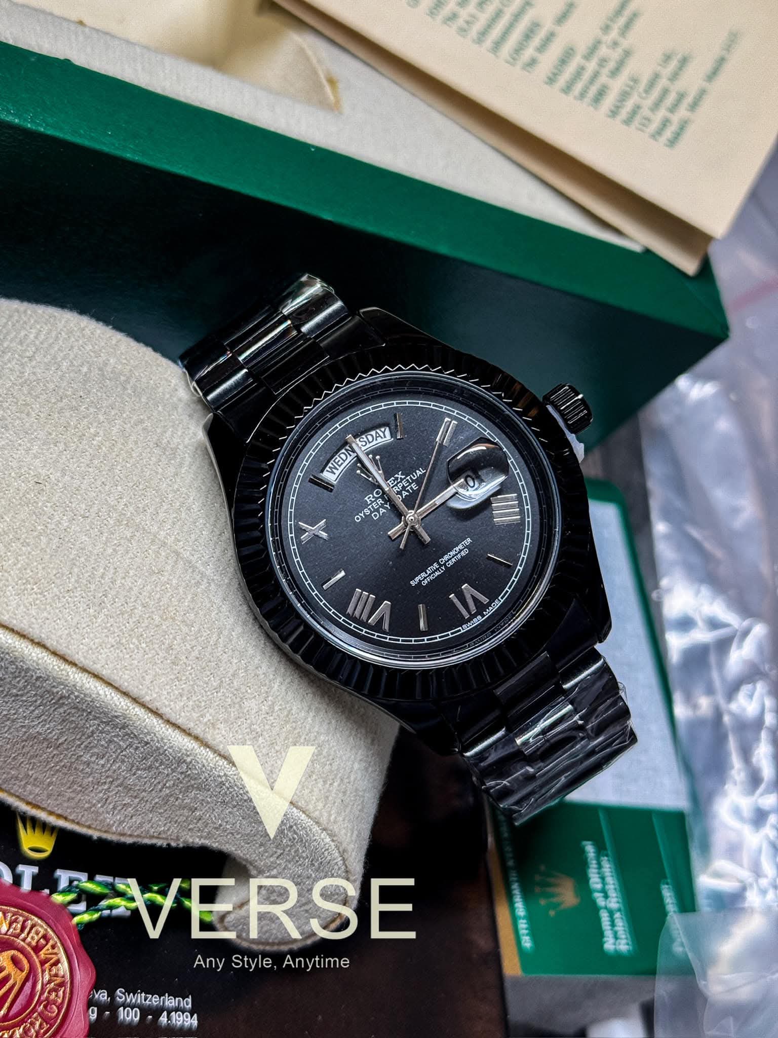 Rolex Day - Date Full Black AA - VERSE - 