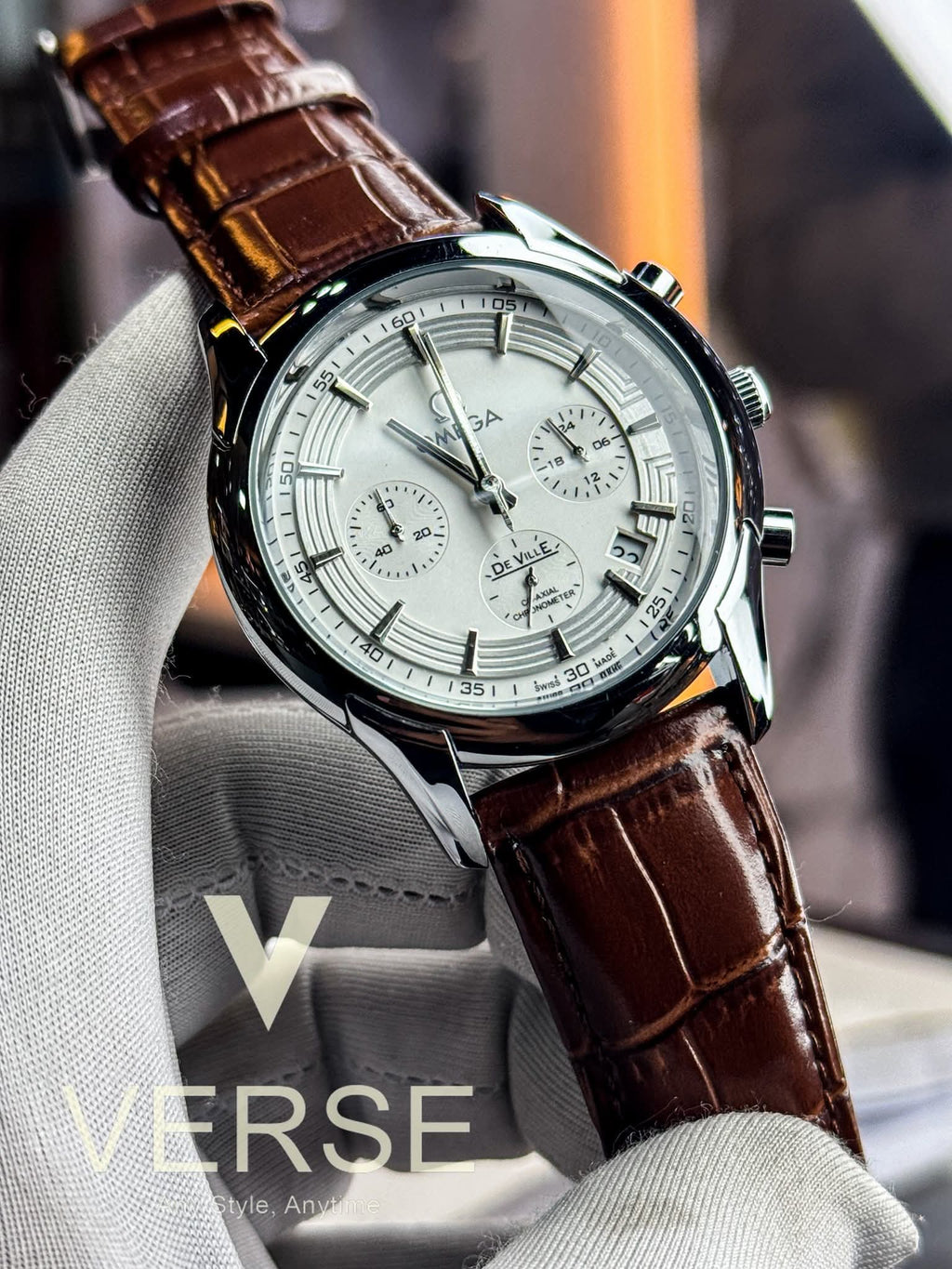 Omega De Ville Heritage Chronograph | Leather Strap - VERSE - 