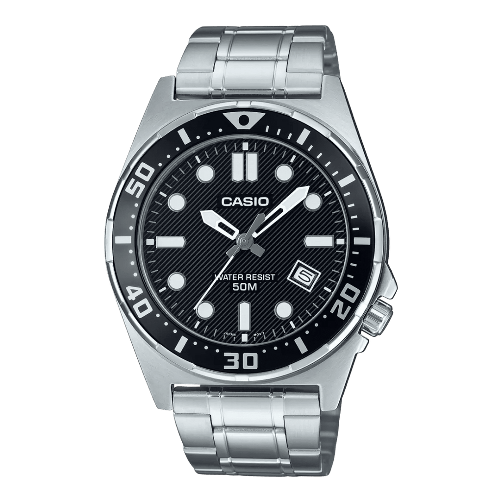 Casio MTD - 135D - 1AVDF Black Dial Men's Stainless Steel Diver Watch | Casio MTD - 135D - 1AVDF - VERSE - 