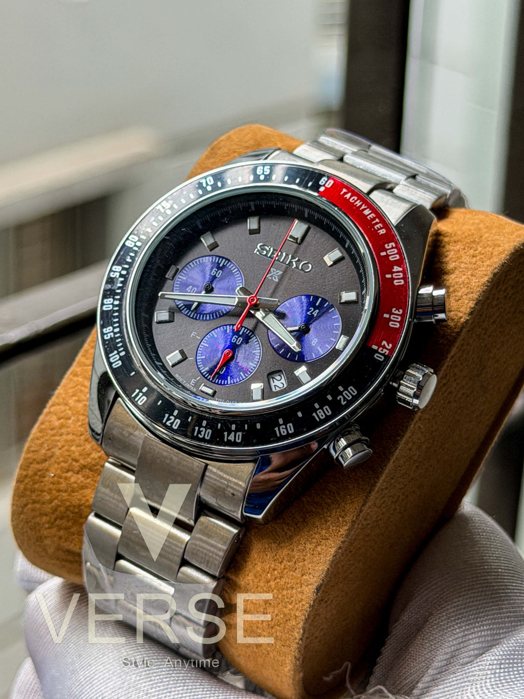 Seiko Prospex Speedtimer Chronograph | "Go Large Pepsi" Reverse Panda Dial - ( Double A ) - VERSE -