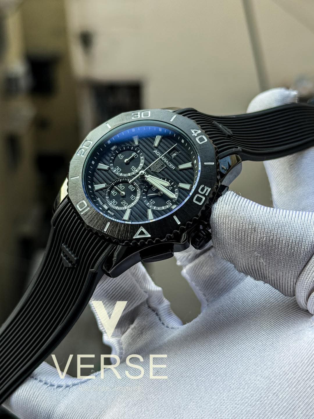 TAG Heuer Aquaracer Professional 200 Chronograph | Triple Black - ( Double A ) - VERSE - 