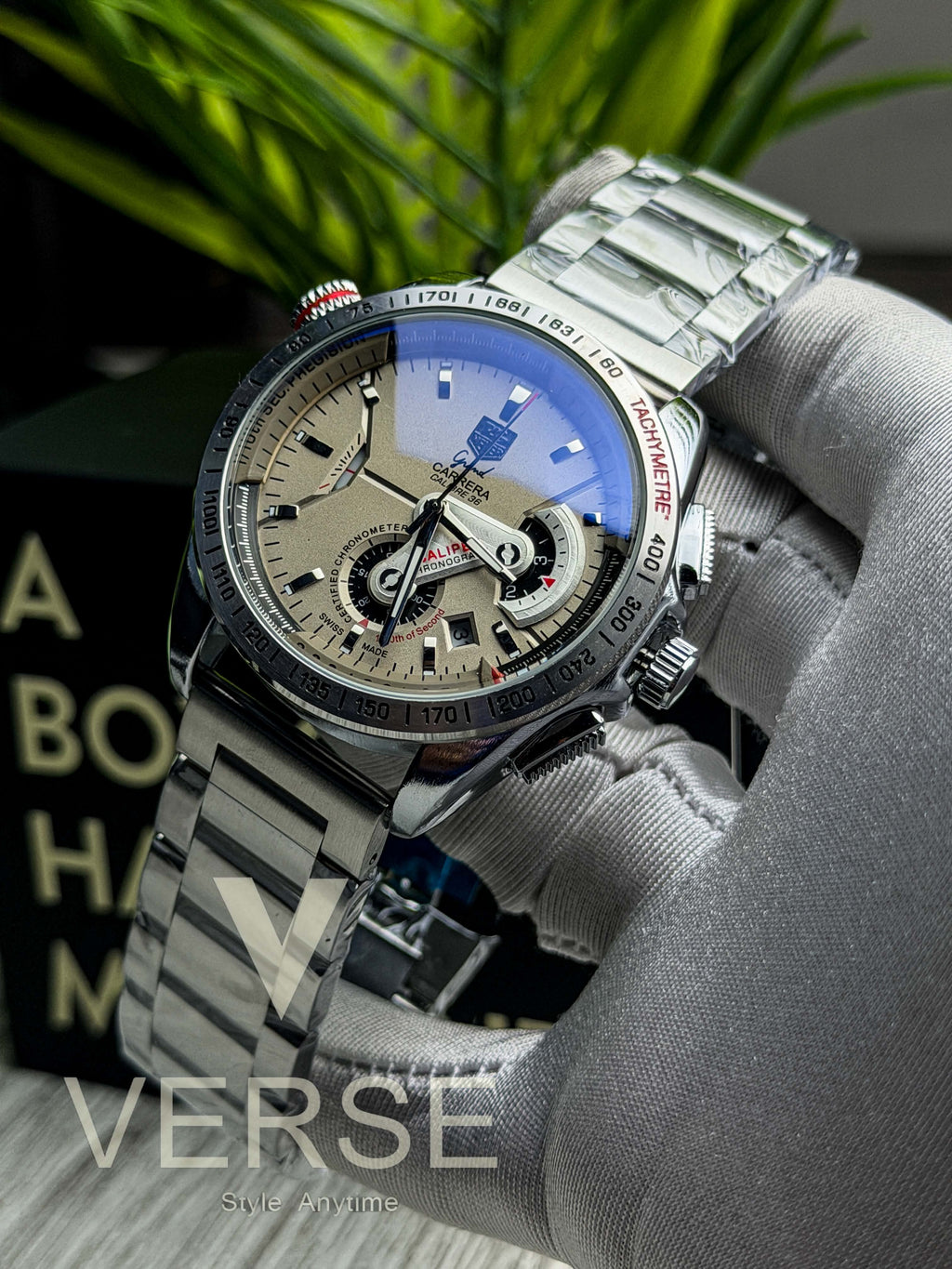 TAG Heuer Grand Carrera Calibre 36 RS Caliper Chronograph | Chambray Dial - ( Double A ) - VERSE -