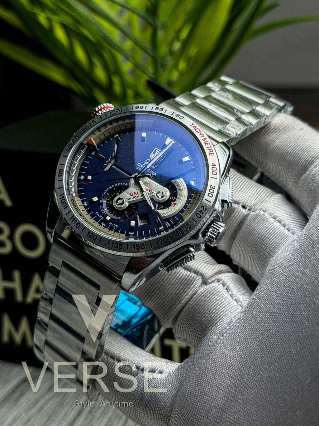 TAG Heuer Grand Carrera Calibre 36 RS Caliper Chronograph | Midnight Blue Dial - ( Double A ) - VERSE -