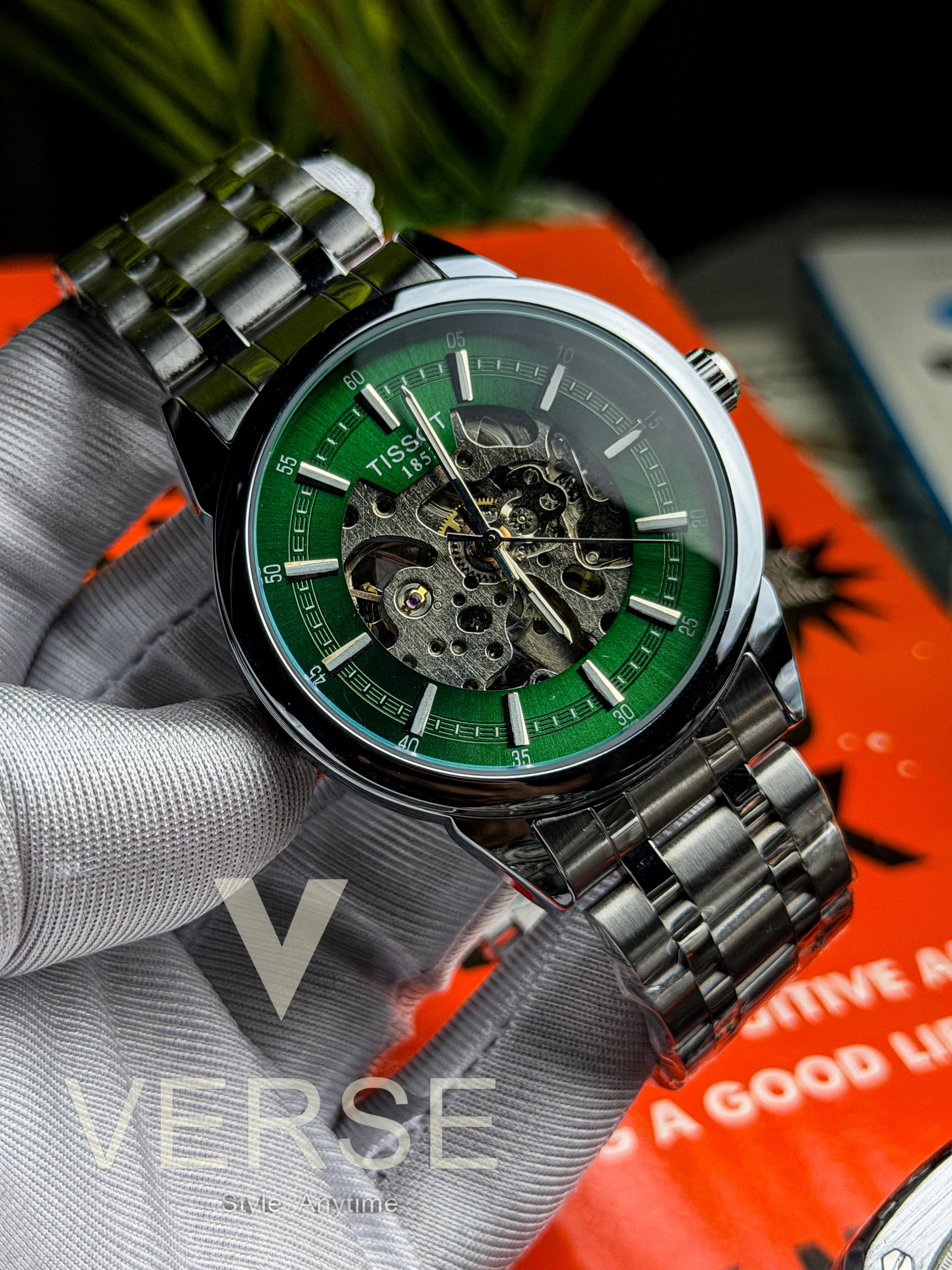 Tissot 1853 Catalyst Automatic | Emerald Green Skeleton Dial - ( Double A ) - VERSE -