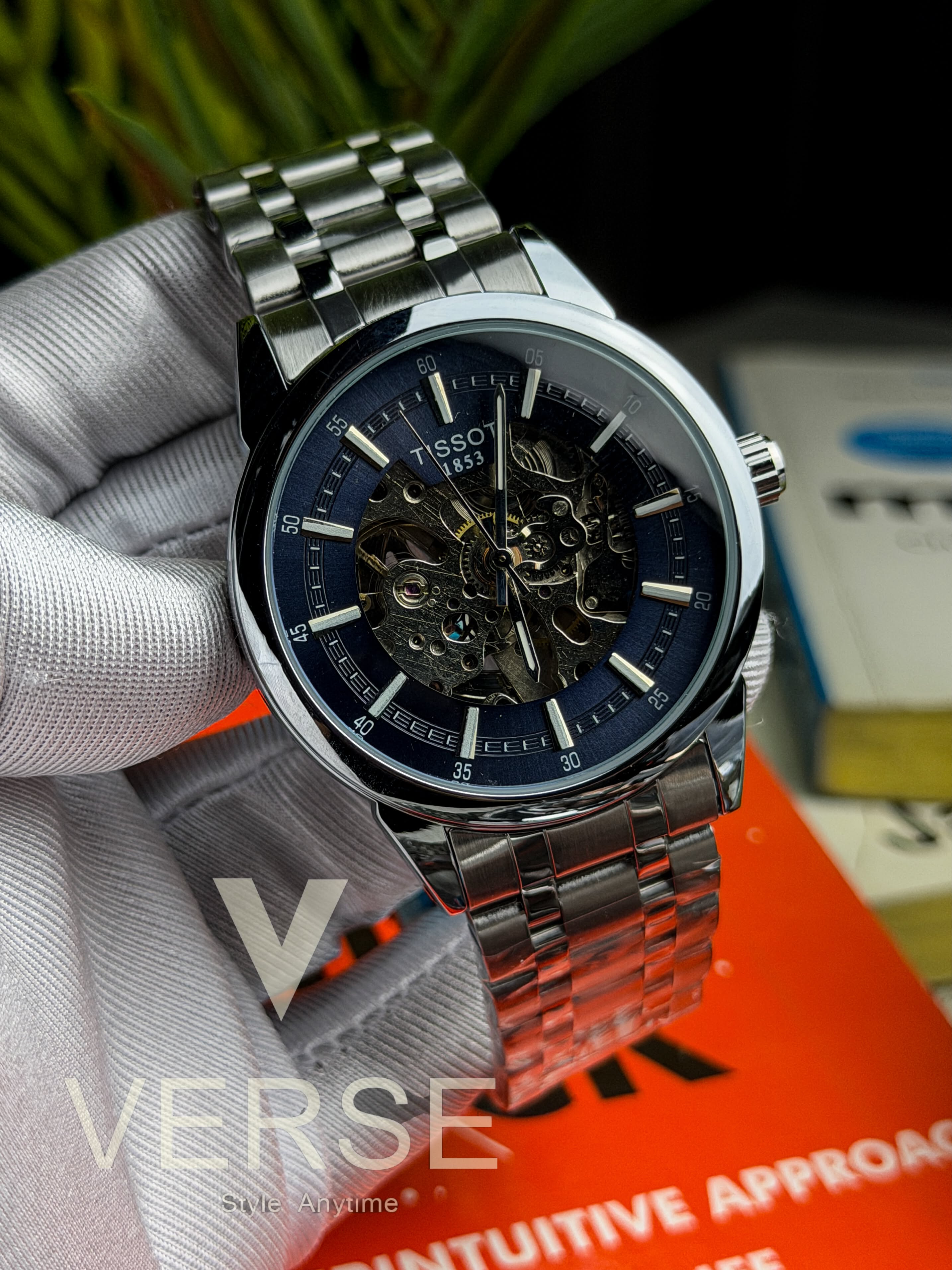 Tissot 1853 Catalyst Automatic | Navy Blue Skeleton Dial - ( Double A ) - VERSE -
