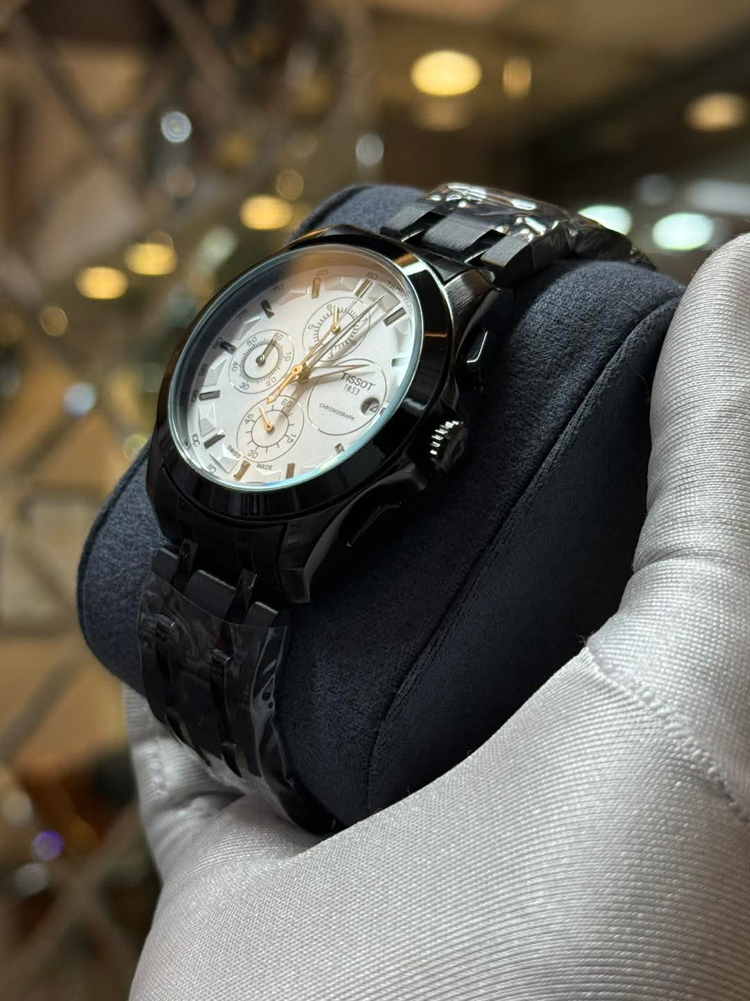 Tissot Couturier Chronograph | Black Chain White Dial - ( Double A ) - VERSE - 