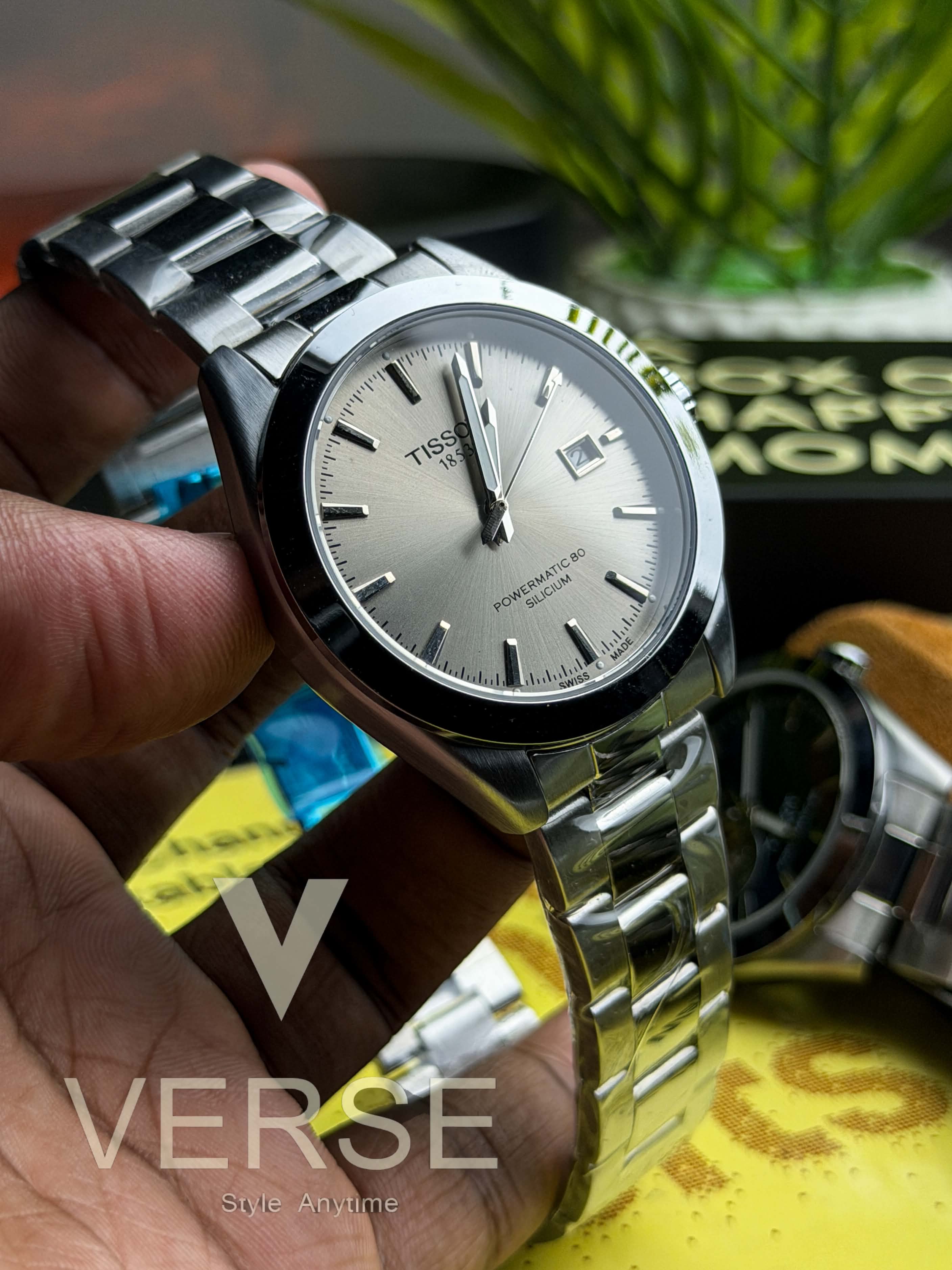 Tissot Gentleman Powermatic 80 Silicium | Chambray Sunray Dial - ( Semi Triple A ) - VERSE -