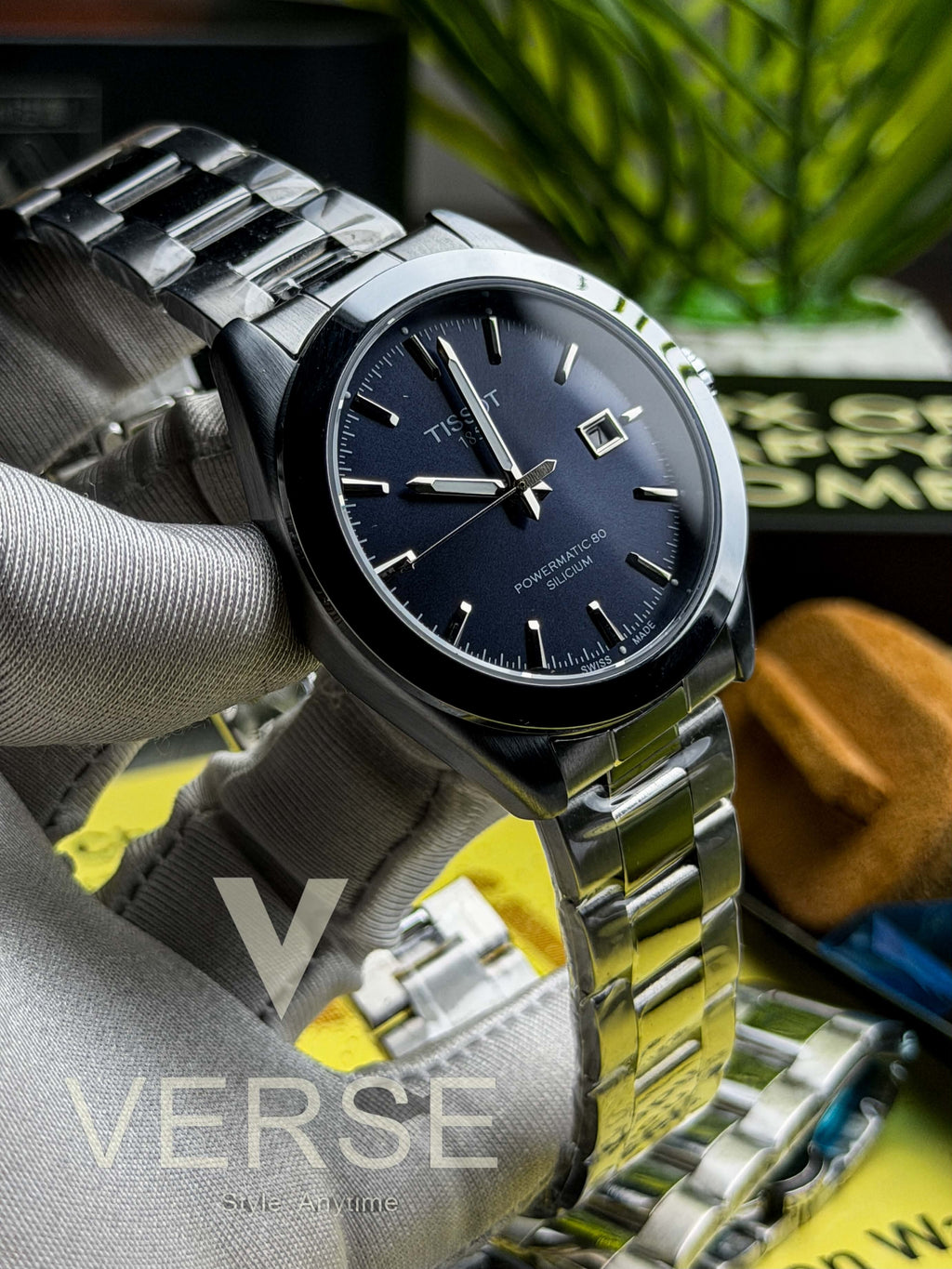 Tissot Gentleman Powermatic 80 Silicium | Midnight Blue Sunray Dial - ( Semi Triple A ) - VERSE -