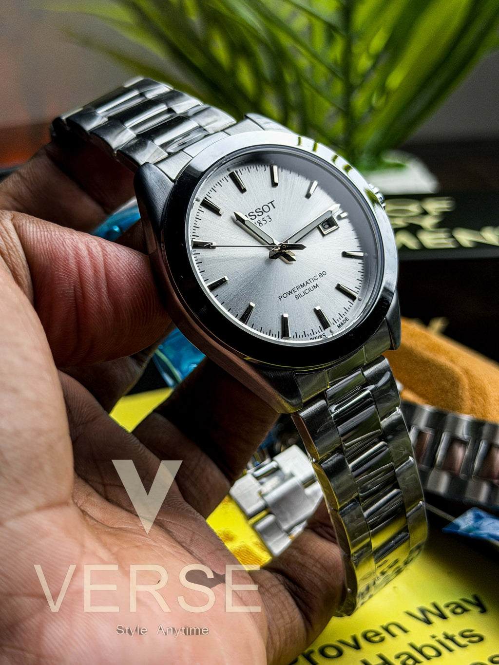 Tissot Gentleman Powermatic 80 Silicium | Opaliine-White Sunray Dial - ( Semi Triple A ) - VERSE -