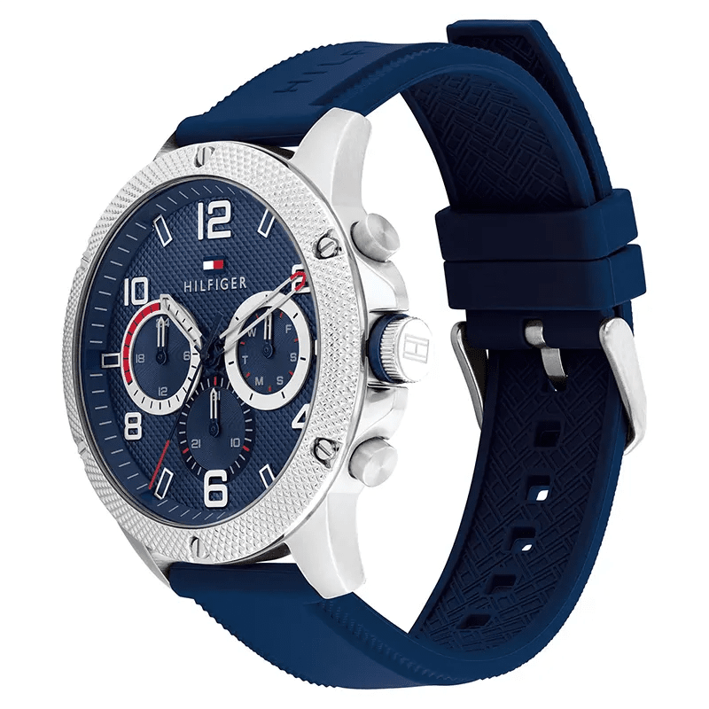 Tommy Hilfiger Blaze Multifunction Blue Silicone Men’s Watch | Model 1792027 - VERSE - 