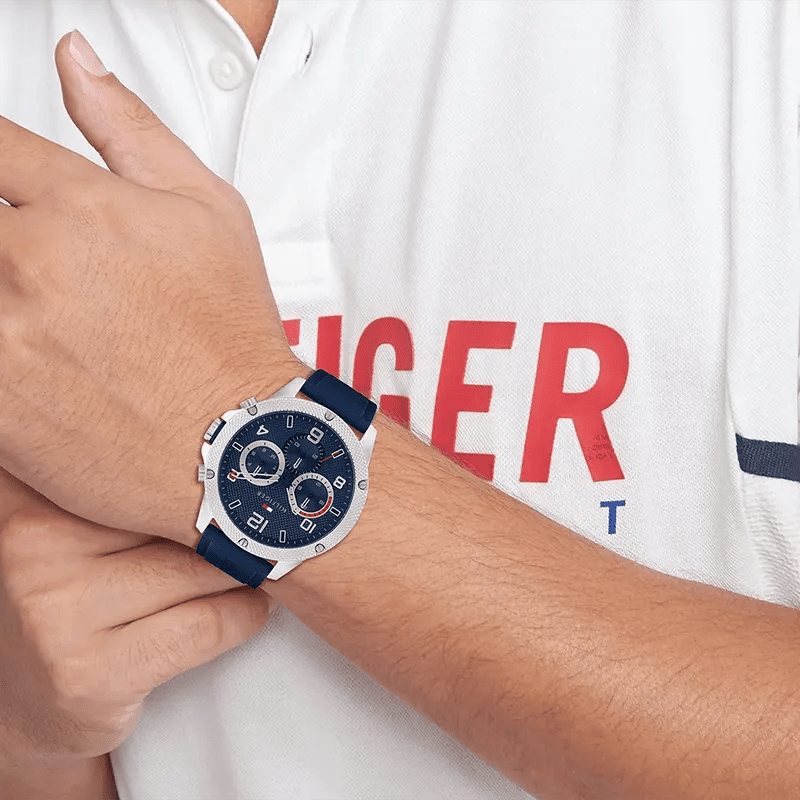 Tommy Hilfiger Blaze Multifunction Blue Silicone Men’s Watch | Model 1792027 - VERSE - 